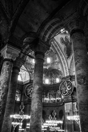 Interior of Hagia Sophia Museum, Istanbulのeditorial素材