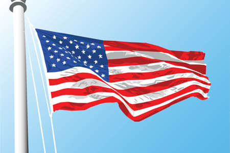 Illustration of a United States flag