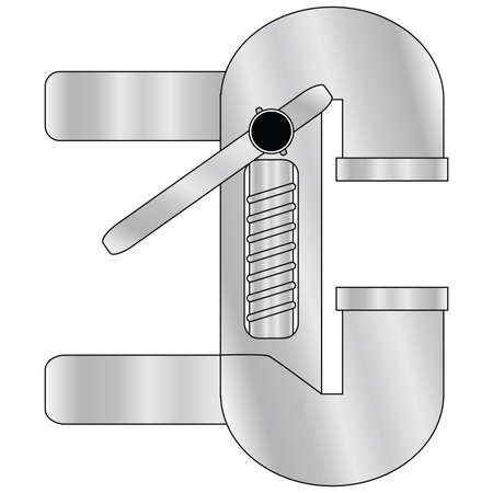 Illustration of table metal pressing toolのイラスト素材