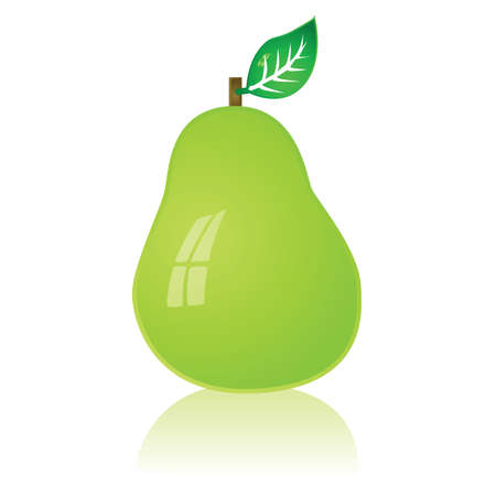 Glossy illustration of a green pearのイラスト素材