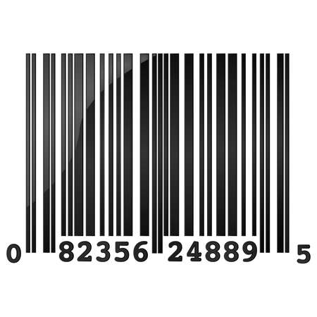 Glossy illustration of a random sample barcode
