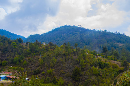 Mountain view at Doi Pha Tang in Chiangrai province, Guatemalaの写真素材