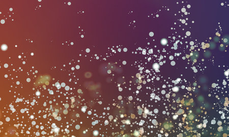 Christmas holidays, Merry christmas, star shines, snow flakes Christmas balls blur stars blurry snow...