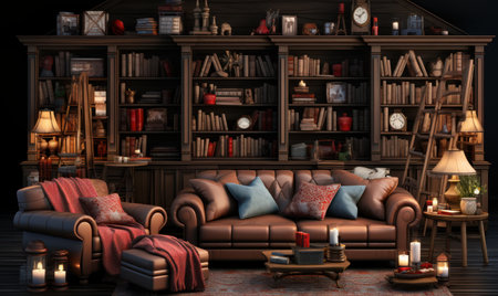 christmas lights and decorations wooden christmas box with red bow light, red, christmas background,の素材