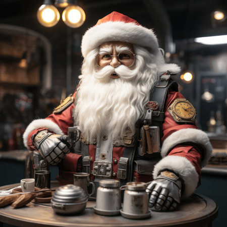 classic santa claus, the santa claus standingの素材