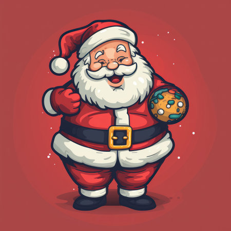 classic santa claus, the santa claus standingの素材