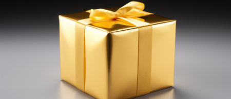 christmas presents, gifts box, christmas box golden bow, christmas backgroundの素材