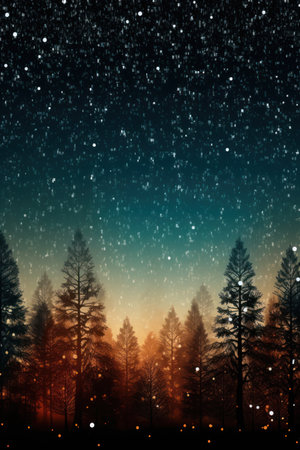 Christmas scenes, Christmas flowers, Christmas trees, balls, ornaments, Christmas backgroundの素材