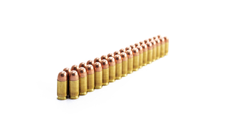 Bullet on white background