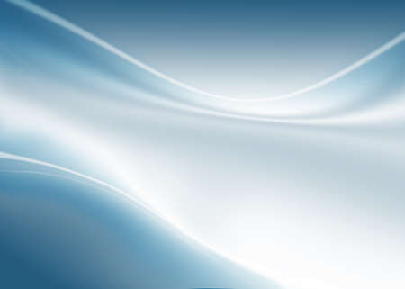 abstract composition with waves of blue-white gradient backgroundの写真素材