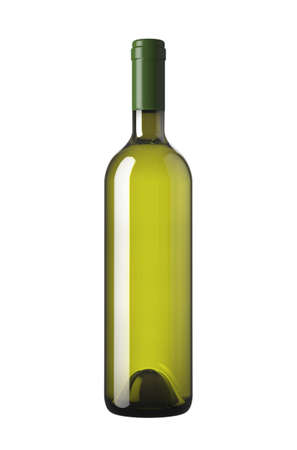 bottle green, on a white backgroundの写真素材