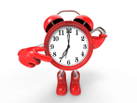 character alarm clockの写真素材