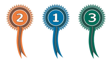 award ribbonsのイラスト素材