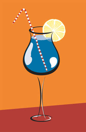 Cocktail Illustrationのイラスト素材