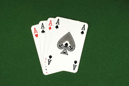 Photograph of Cards (Game) - Four Aces のeditorial素材