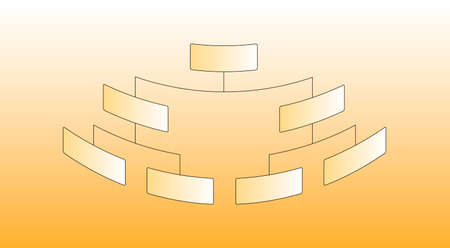Vector Illustration of Organizational Corporate Chart