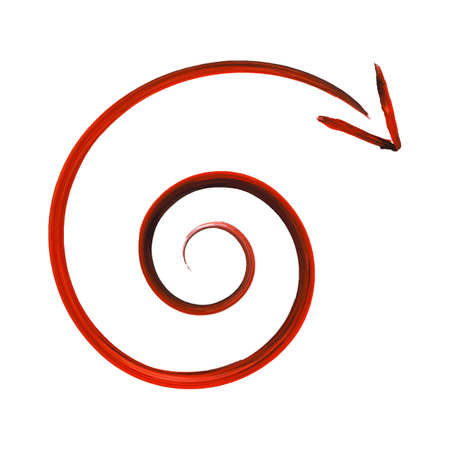Spiral Arrow Icon Vector Illustration (with clipping path)のイラスト素材