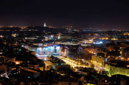 Downtown Lisbonの写真素材