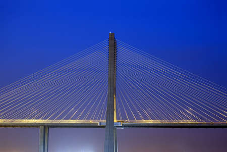 Vasco da Gama Bridge over the tagus river is the largest bridge in all Europ