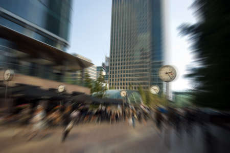 conceptual image of time is money, rush hour , stress の写真素材