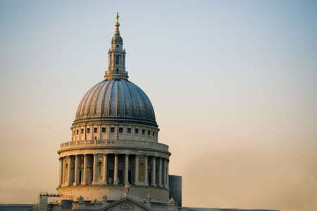 St. Paul's Cathedral at sunsetの写真素材