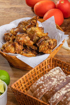 Brazilian style deep fried chicken. Called chicken the bird.