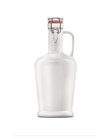 Blank Growler template isolated on a white backgroundの写真素材
