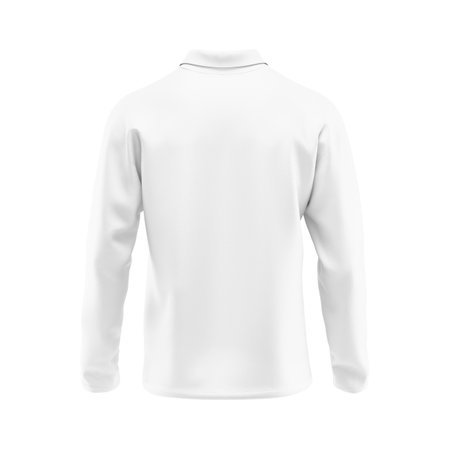 Blank White Long Sleeve Shirt Template isolated on a white background mannequin invisible natural shapeの写真素材