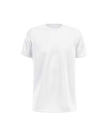 Raglan t-shirt blank template isolated on a white backgroundの写真素材