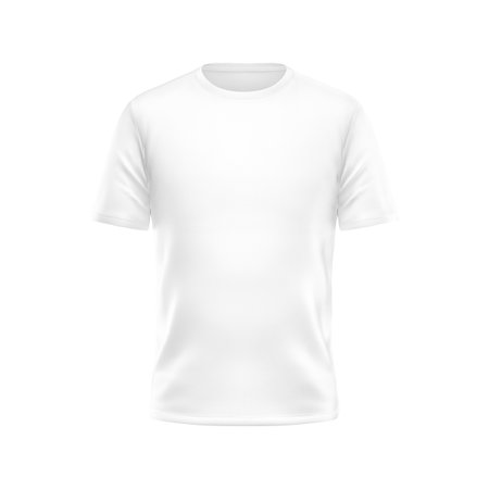 Raglan t-shirt blank template isolated on a white backgroundの写真素材