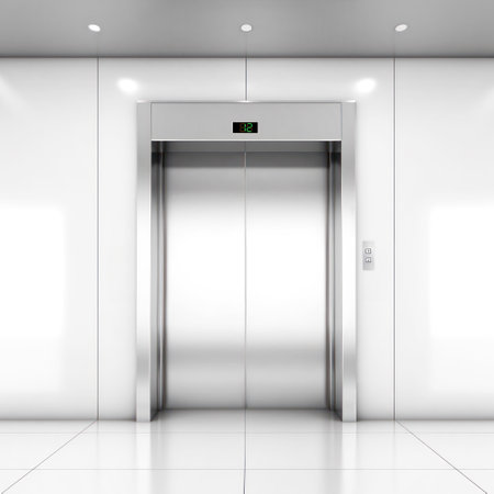 An image of an elevator door