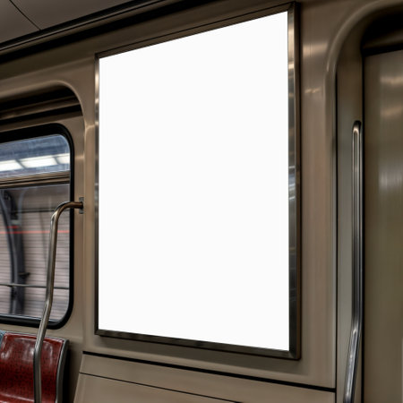 An image of a Billboard on a Subwayの写真素材