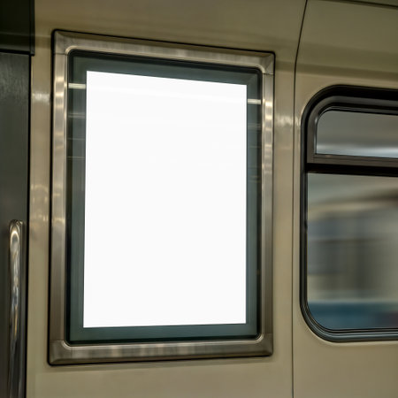 An image of a Billboard on a Subwayの写真素材