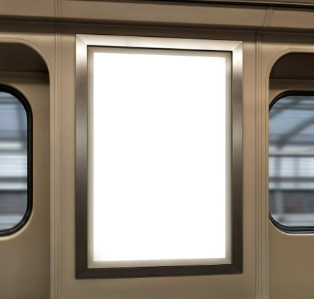 An image of a Billboard on a Subwayの写真素材