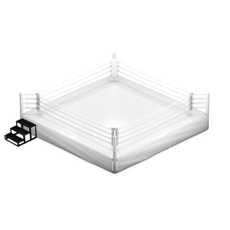 An image of a Boxing Ring isolated on a white backgroundの写真素材