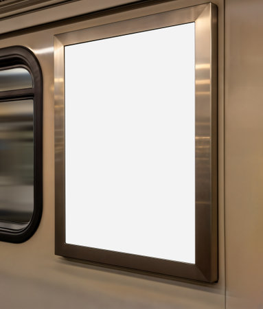 An image of a Billboard on a Subwayの写真素材