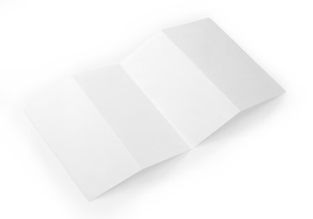 An image of a Folder Brochure isolated on a white backgroundの写真素材
