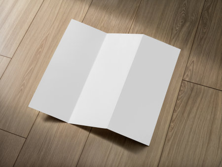 An image of a Folder Brochure isolated on a white backgroundの写真素材
