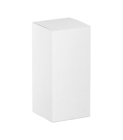 An image of a white Paper Box isolated on a white backgroundの写真素材