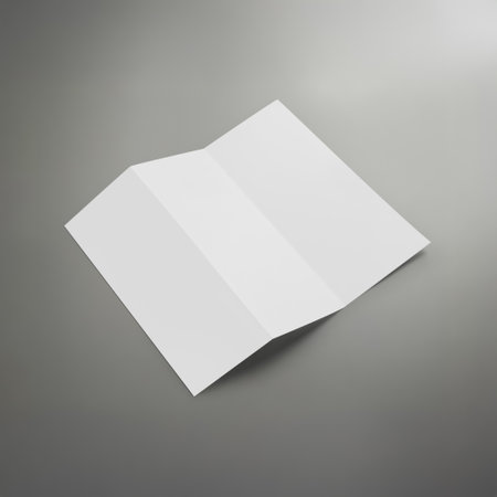 An image of a Folder Brochure isolated on a white backgroundの写真素材