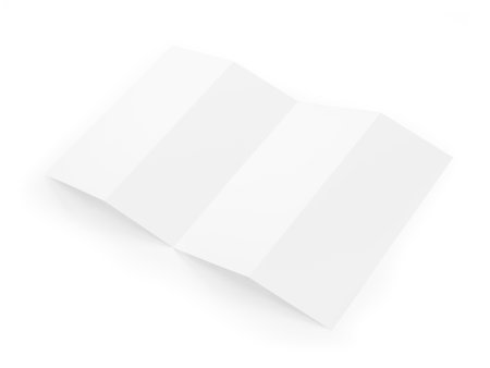 An image of a Folder Brochure isolated on a white backgroundの写真素材