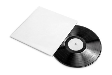 An image of a Vinyl isolated on a white backgroundの写真素材