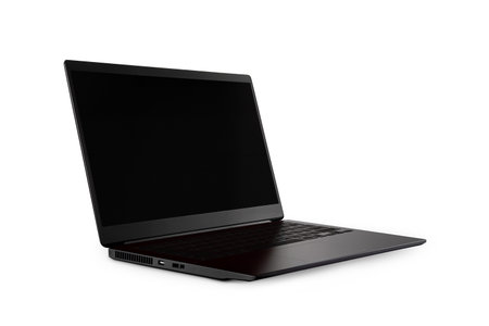 An image of a laptop on a white backgroundの写真素材