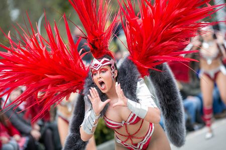 OVAR, PORTUGAL - February 13: Group Costa de Prata during the Carnival Parade on February 13, 2018...