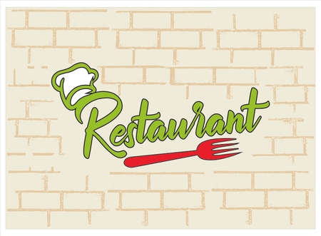 Stylist vector restaurant design.のイラスト素材