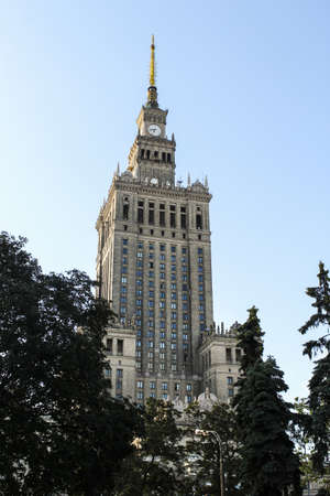 Palace of culture, warsawのeditorial素材