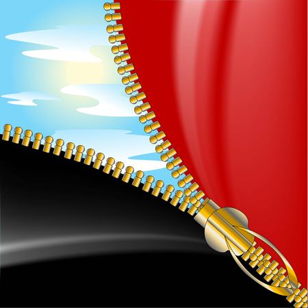 Lock lightning opens redden matter on background skyのイラスト素材