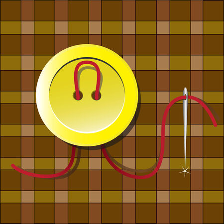 Button and needleのイラスト素材
