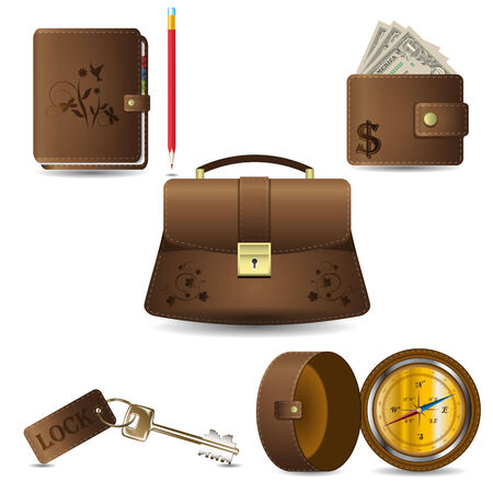 Leather iconsのイラスト素材