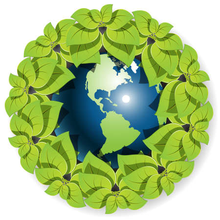 globe in sheetのイラスト素材